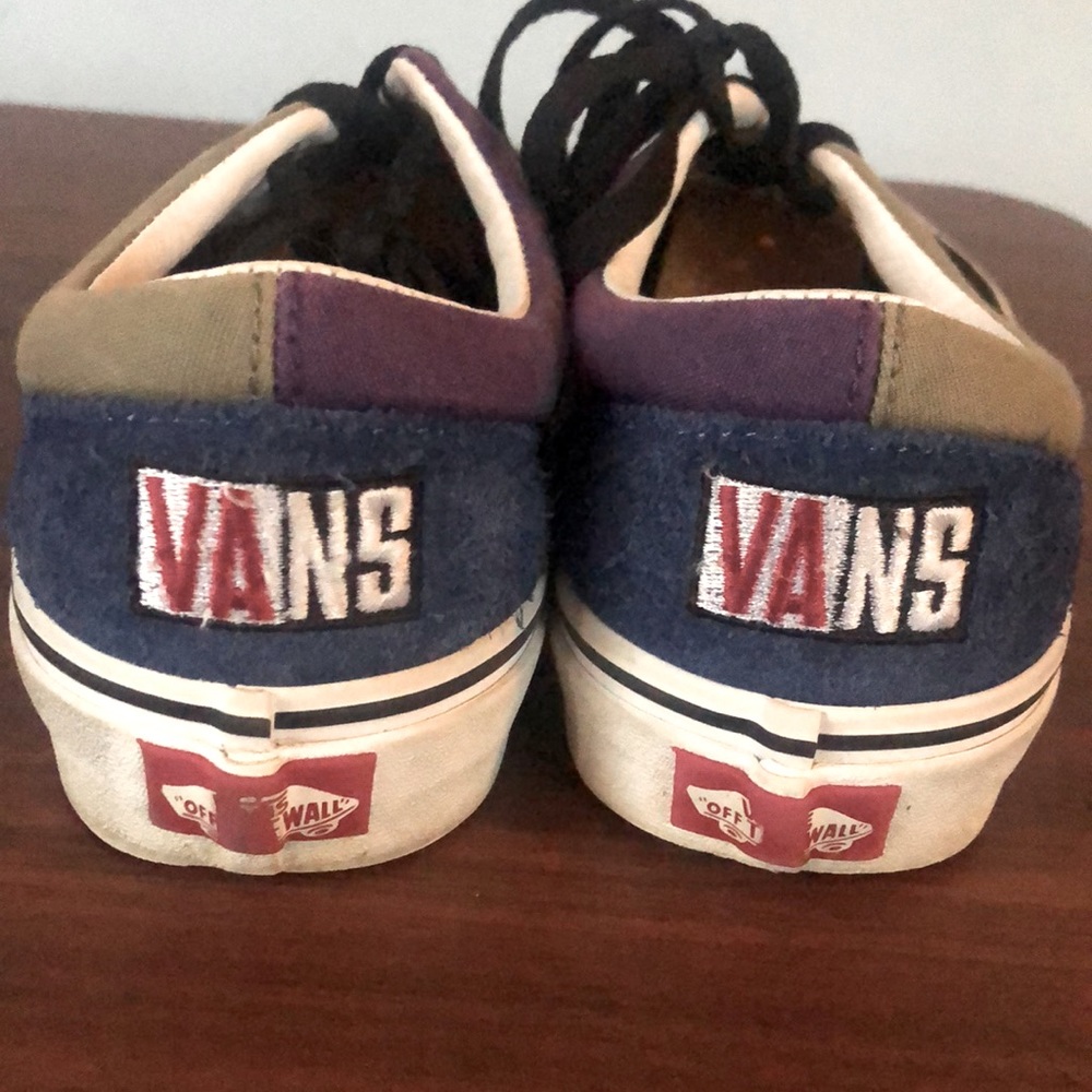 Multicolored Vans retro style shoes. In great shape, barely worn.